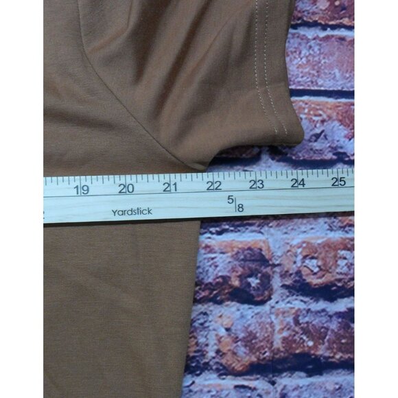 PJ Paul Jones Men's Brown Polo Shirt W/ Light Blue & Dark Brown Stripes Size M - Picture 7 of 7